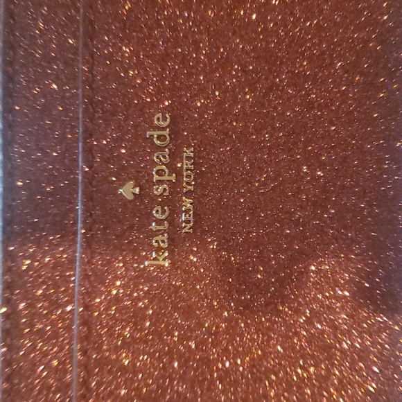 Kate spade new boxed zipper large slim cardholder glitz  just in - Picture 2 of 6